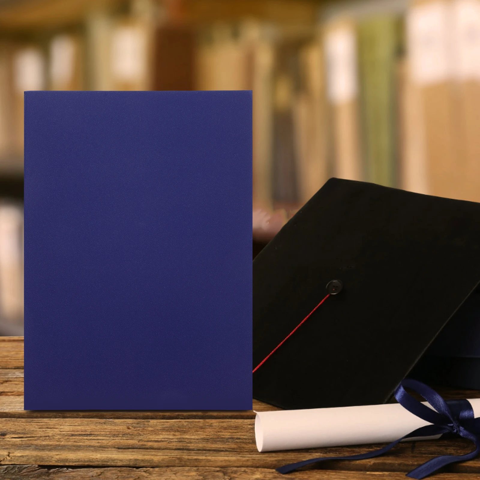 

Blue Certificate Cover 11.2x8.8 Inch Single Sided A4 Paper Holder for Award Diplomas Document Folder Lightweight