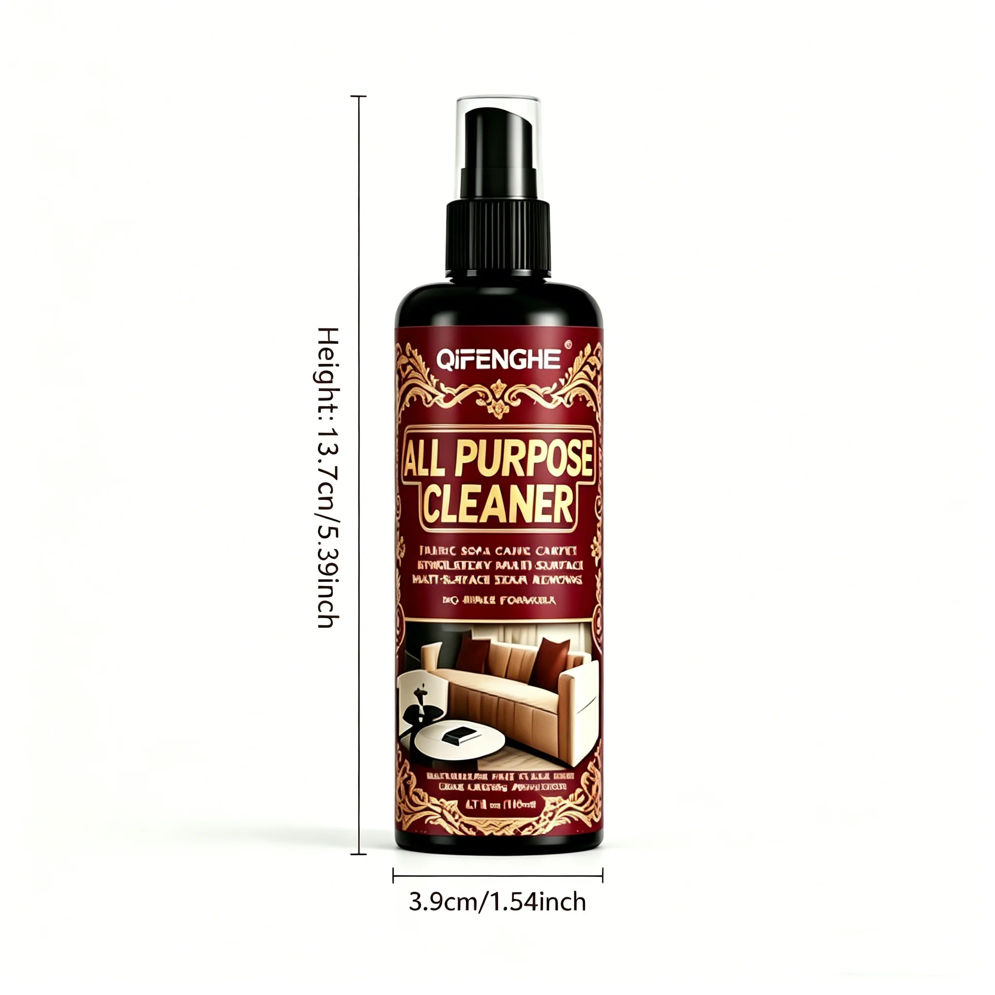 Fabric Sofa & Carpet Cleaner - Multi-Surface Stain Remover, Quickly Eliminate Spots & Odors from Upholstery