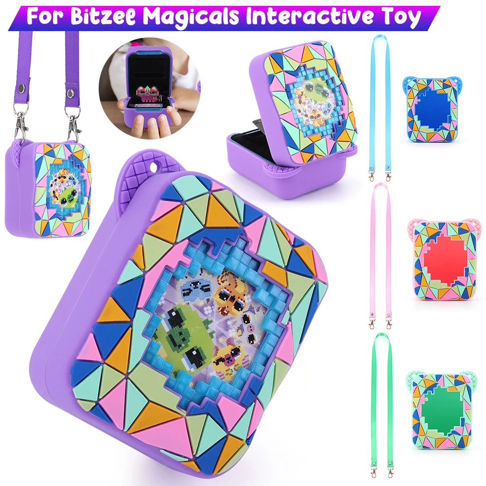 For Bitzee Magicals Interactive Toy Silicone Case with Lanyard Shockproof Protective Cover for Bitzee Magicals Interactive Toys