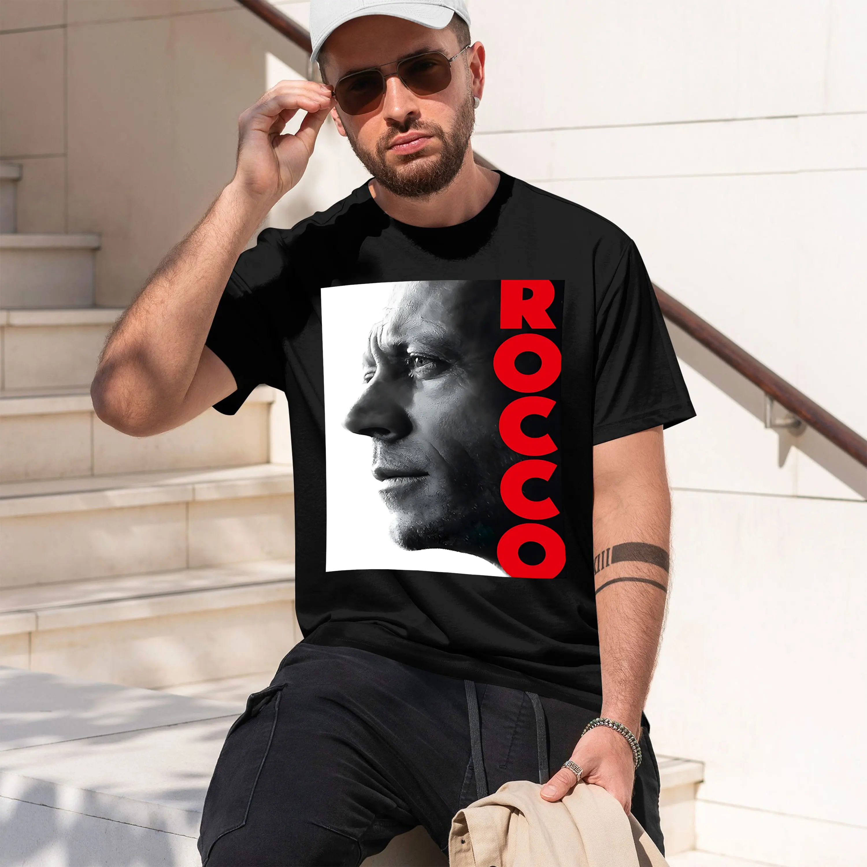 Rocco Siffredi 2026 New Model Men’s Short-sleeve crewneck T-Shirt Classic Casual Multiple Colors and Sizes for Daily Wear All-Da