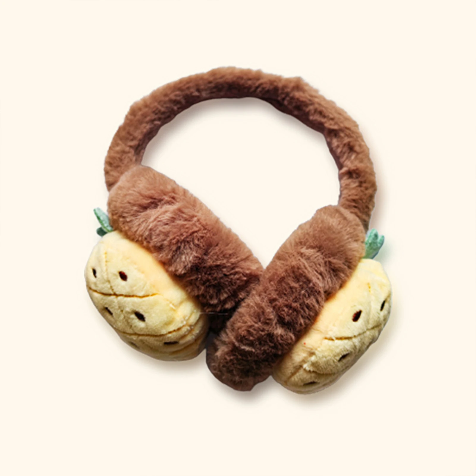 Winter Warm Adjustable Earmuffs Carrot Headband Furry Ear Warmer for Friends Family Lovers Presents