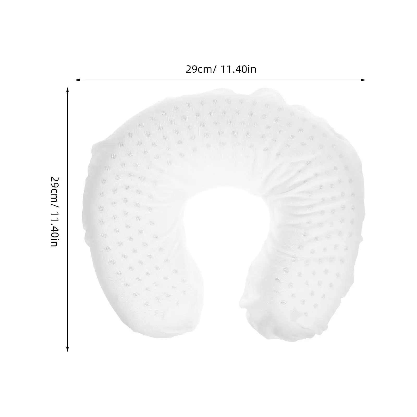 1Pcs U Shape Latex Neck Pillow Premium Natural Latex Cervical Spine Support Pillow Lightweight Portable for Travel Driving Work