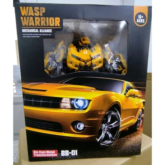 Auf Lager BMB Transformation BB-01 BB01 BB-02 BB02 Schwarz Übergroße 28CM KO Vergrößert BEE Verformung Metall Modell Action Figur spielzeug