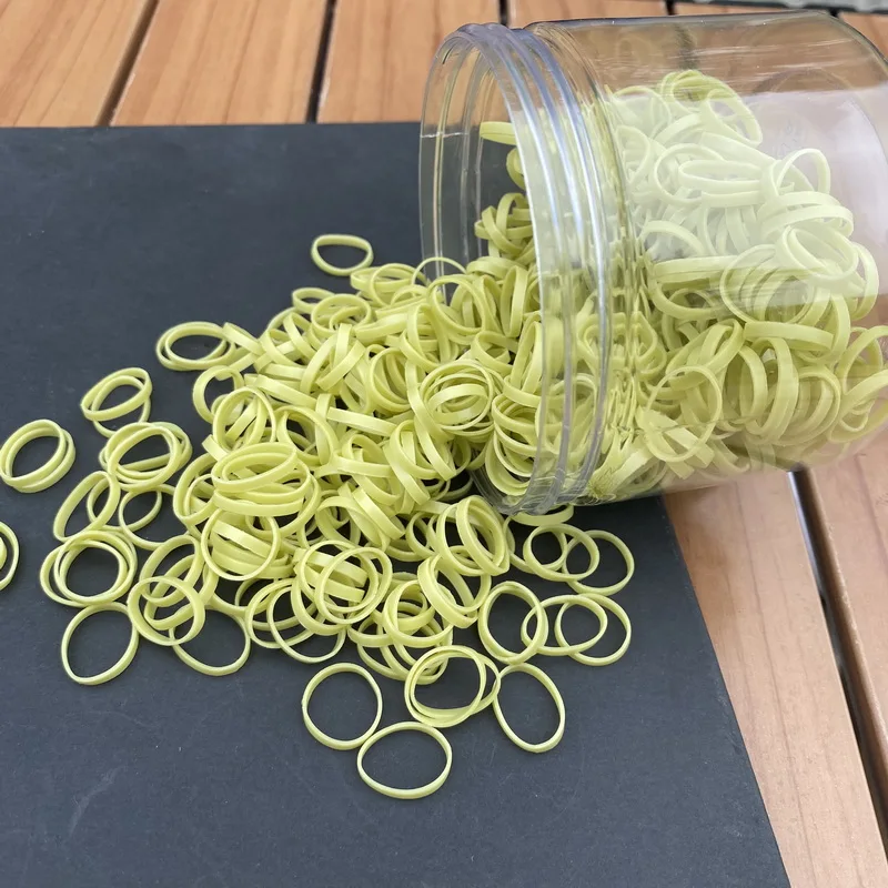Über 800 Stück/Flasche Baby-Haargummi, Pferdeschwanz, dicke Einweg-Gummibänder, Kinder-Haargummis für Kinder, Mädchen, elastisches Haar-Accessoire – Detail 20