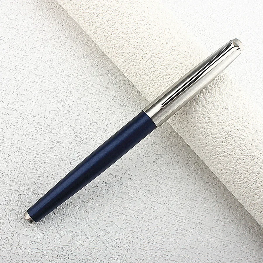 

New 5092 Fountain Pen 0.38mm Nib Rotating Inking Nib Gold Silver Clip Matte School Supplies Writing Ink Pens