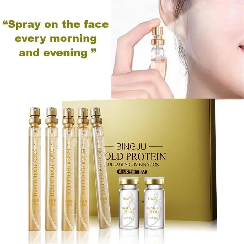 Instant Lift Collagen Protein Thread Set Face Filler Absorbable Thread Firming Silk Fibroin Line Carving Anti-aging Face Essence