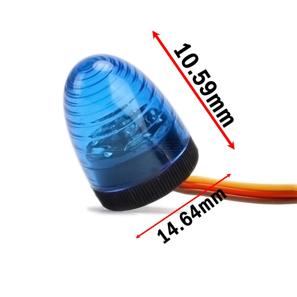 RC Car LED Bright Light Multi-function Lamp Strobing-blasting Flashing Fast-slow Rotating for 1/10 1/14 Model Truck HSP Axial