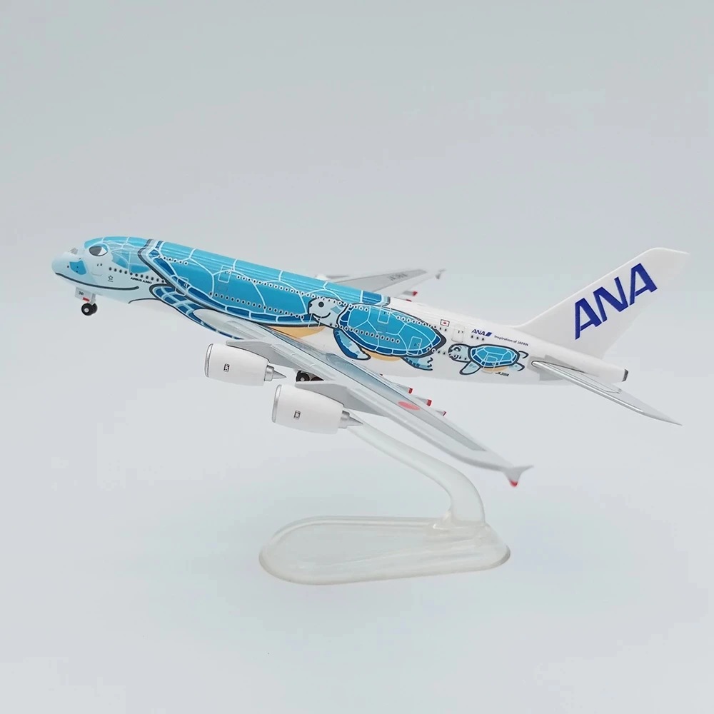 Escala 1:400 A380 aviones modelo aviones ANA Japan Airlines avión de aleación colección de modelos de exhibición coleccionables