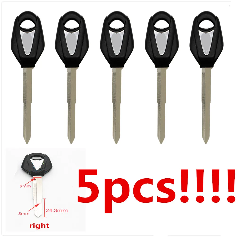 5PCS Motorcycle Uncut Blade Blank Key Embryo For YAMAHA YZF XJR 1300 FJR 1300 MT-09 MT-07 XJ6 TMax FZ6 FZ8 R3 R1 R6 MT 09 07