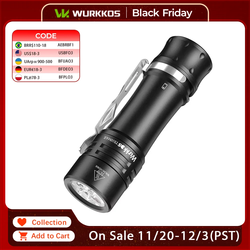 yZ[zWurkkos TS10 MAX 18650 519A |[^ud 2500 [[dg[` Anduril 2.0/E e[XCb`t