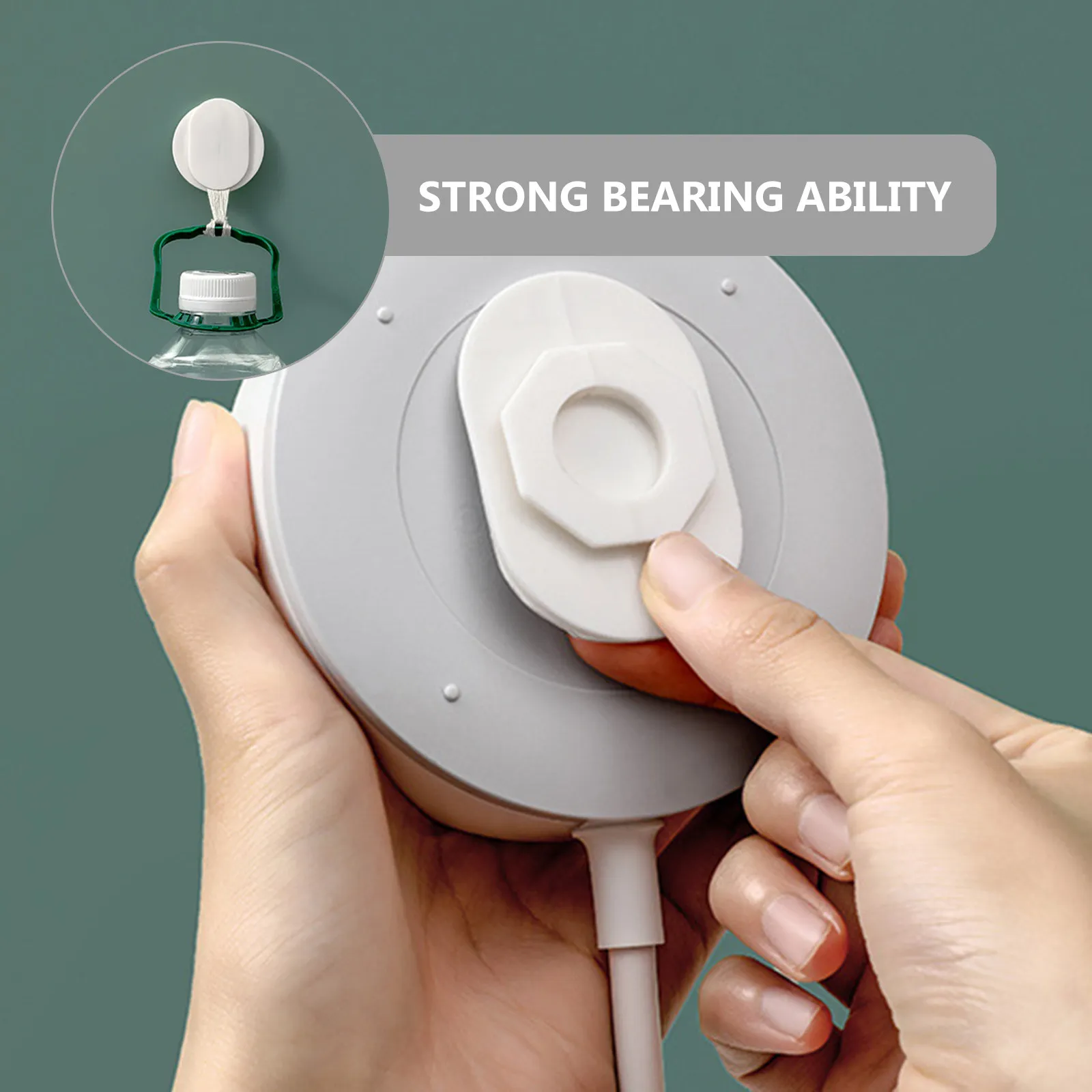 8pcs Power Strip Holder Wall Mount Punch Free Adhesive White Storage Socket ganizer Self Adhesive Strong Load Bearing