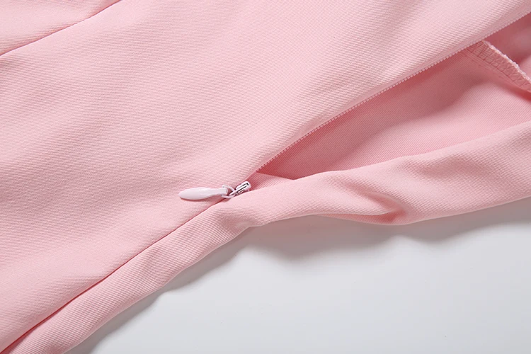 Weird Puss Perlen-Quastenkleid für Damen mit Blumenapplikationen, tiefem Ausschnitt, ärmellos, figurbetont, süß, elegant, für Strandpartys, klassisches Mini-Bodycon-Kleid – Detail 9