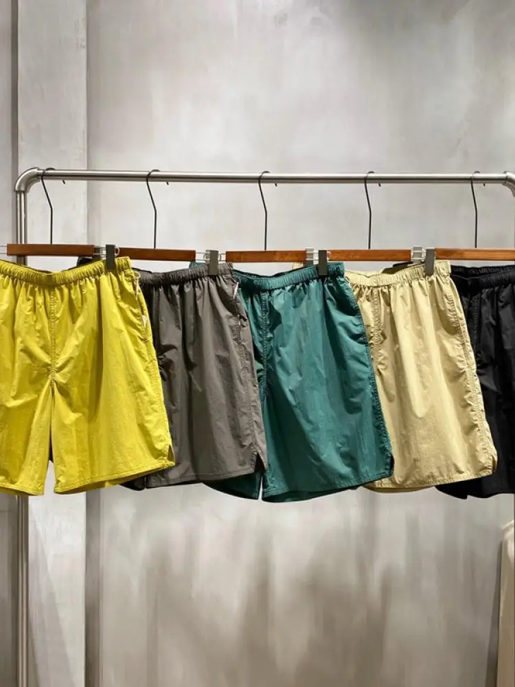 

Ультратонкие быстросохнущие шорты для бега на открытом воздухе, мужские, свободного кроя, больших размеров, в американском повседневном стиле, спортивные, средней длины, летние, ретро, T...