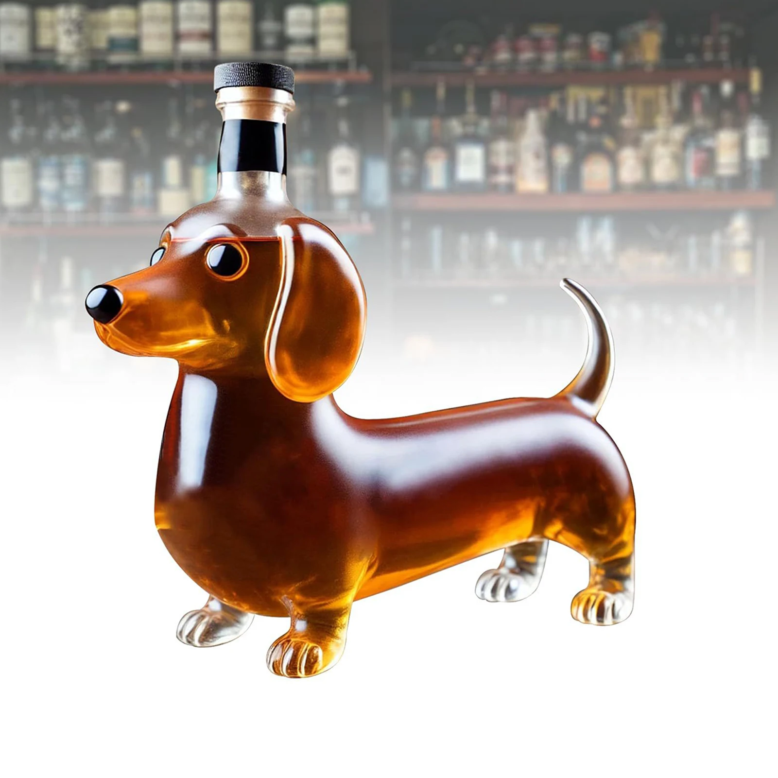 Leere Whiskyflasche Dackel Hund geformt Alkohol Dekanter Bar Geburtstagsfeiern Weinbehälter Flaschenregal Heimdekoration