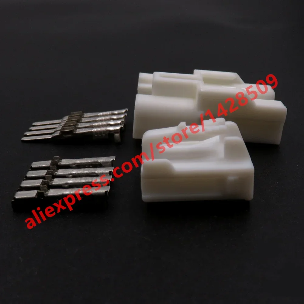 1 Set 4 Pin Male Female Docking Socket For Toyota 7283-1044 2.2 Series Auto Horn Power Electric Cable Harness Connector