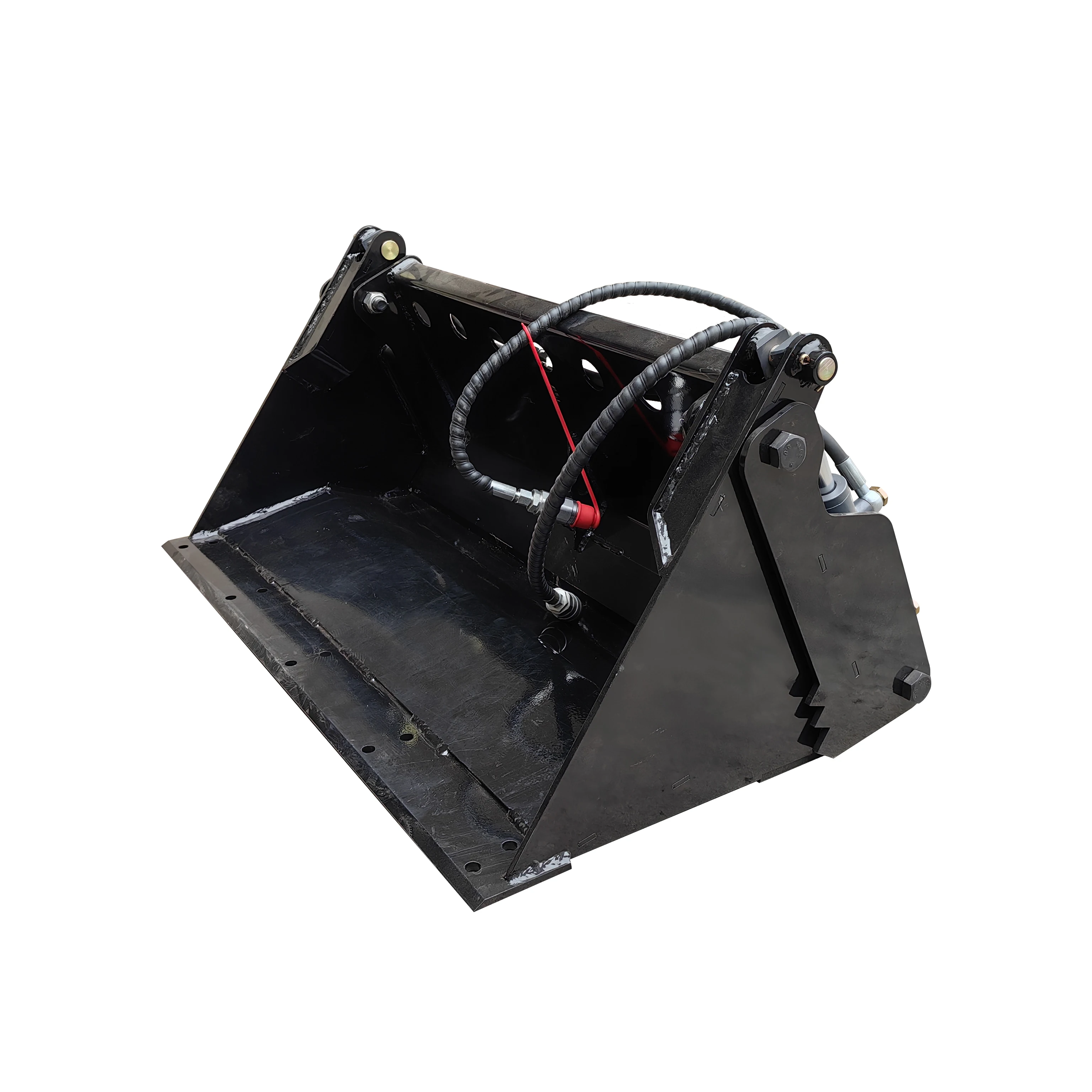 

Многофункциональный ковш 4-в-1: вместимость 0,12 м³, грузоподъемность 110 кг, подходит для мини-погрузчиков и гусеничных погрузчиков.