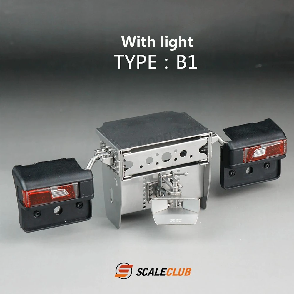 SCALECLUB Modell Metall Simulation Tailbeam Dekoration Upgrade für Tamiya 1/14 RC Tow Truck Heavy Tow Truck Tailbeam Upgrade
