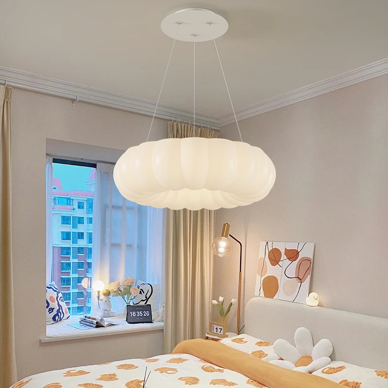 Nordic Cloud Ceiling Light Led White roundness Ceiling lamp for Children\'s Room Bedroom dimming Fixture Lustre Indoor Lighting
