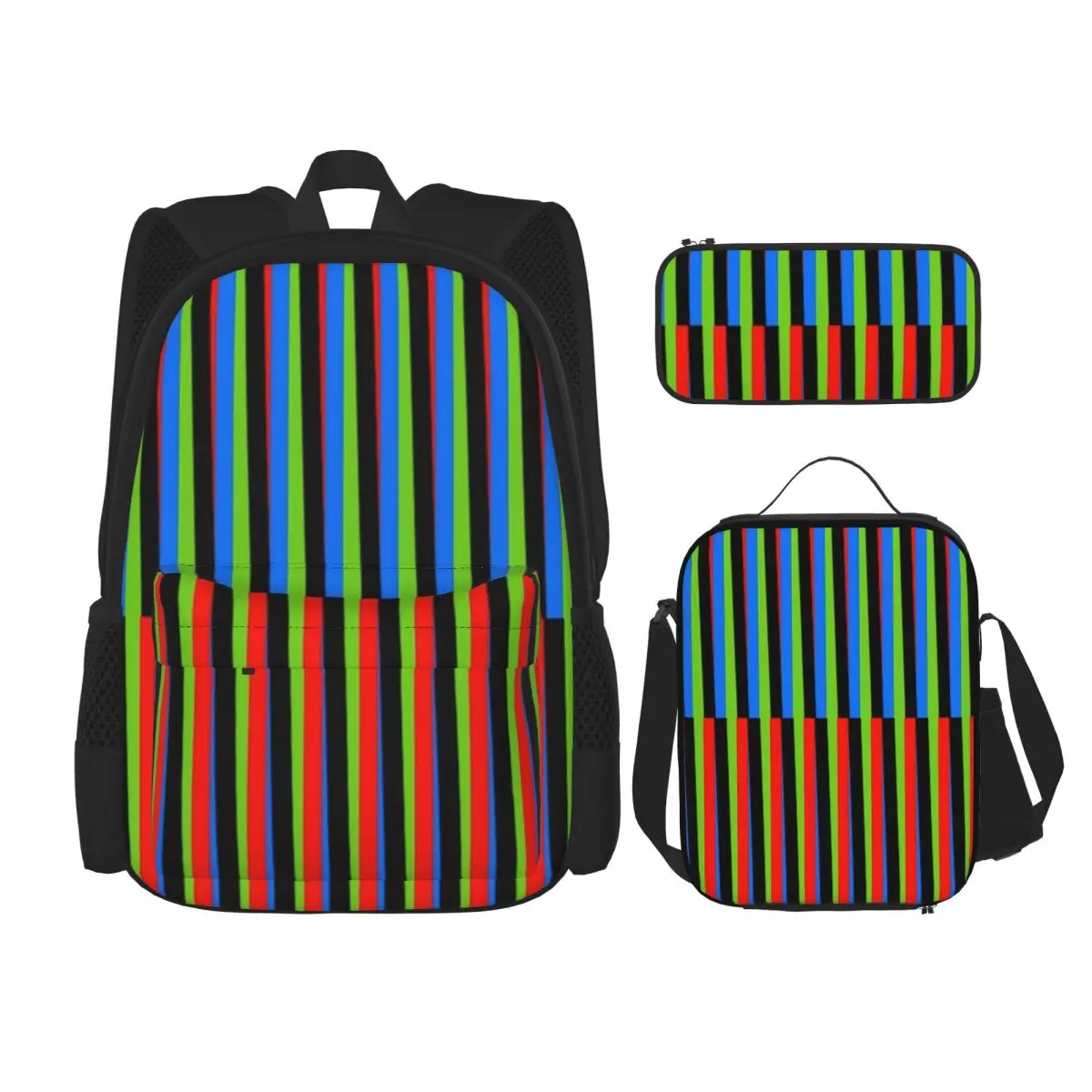 

Venezuela Backpacks Students Bookbag School Bags Rucksack Lunch Bag Pen Bag Three-Piece Set