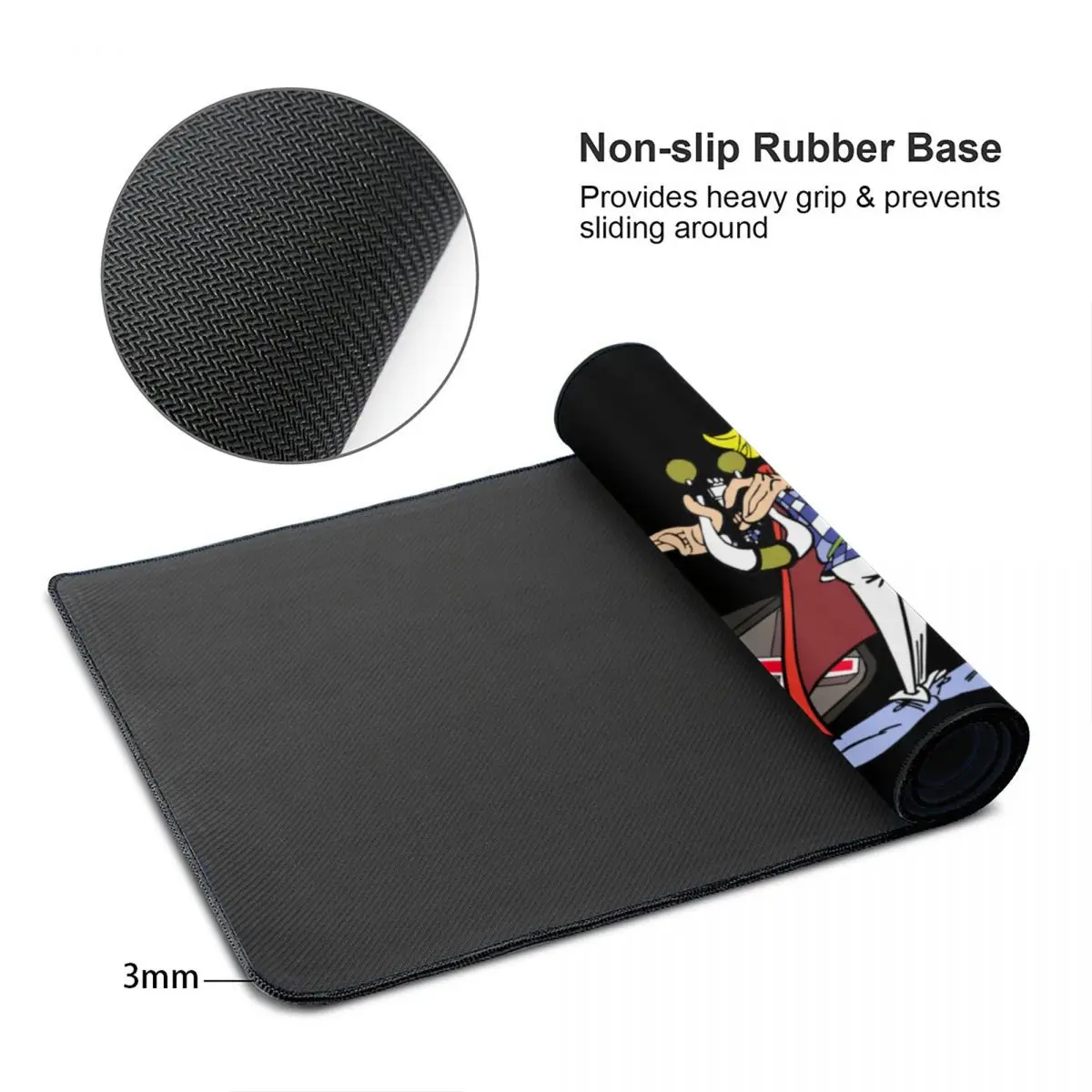 Asterix Và Obelix Miếng Lót Chuột Chơi Game Văn Phòng Thảm Cacofonix Có Được Tài Năng 80X30 Vải Mousepad Cho Máy Tính