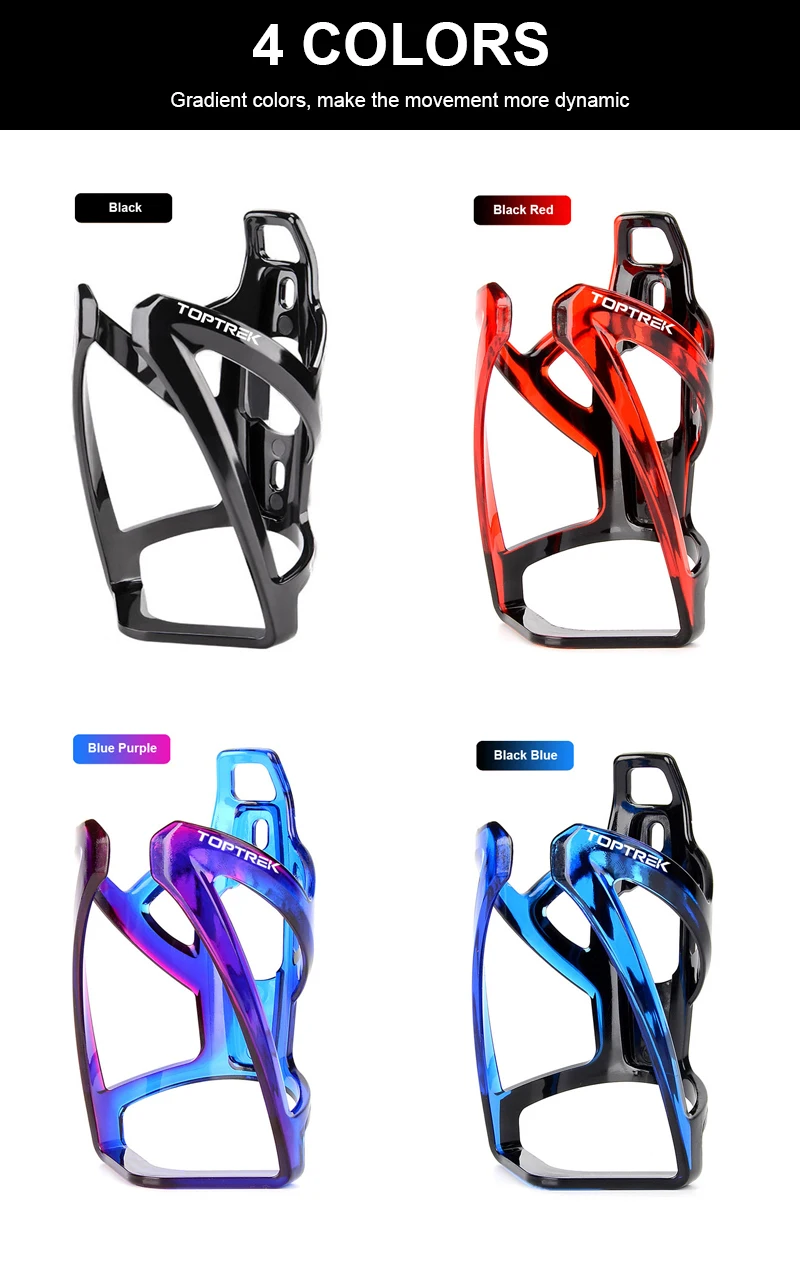 Toptrek Fahrrad-Flaschenhalter MTB-Zubehör Flaschenhalterung Rennrad-Halter Leichter Flaschenkäfig Langlebiges Fahrrad-Zubehör – Detail 4