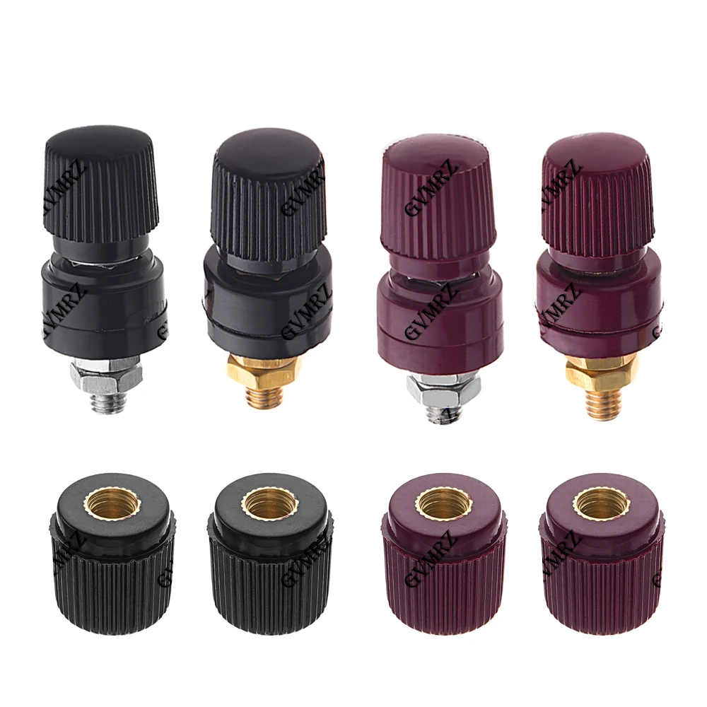 2PCS 6333 Brass Terminal Blocks Power Supply Terminals MM Full Copper Posts Welding Machine Inverter Post Connector M6 6333