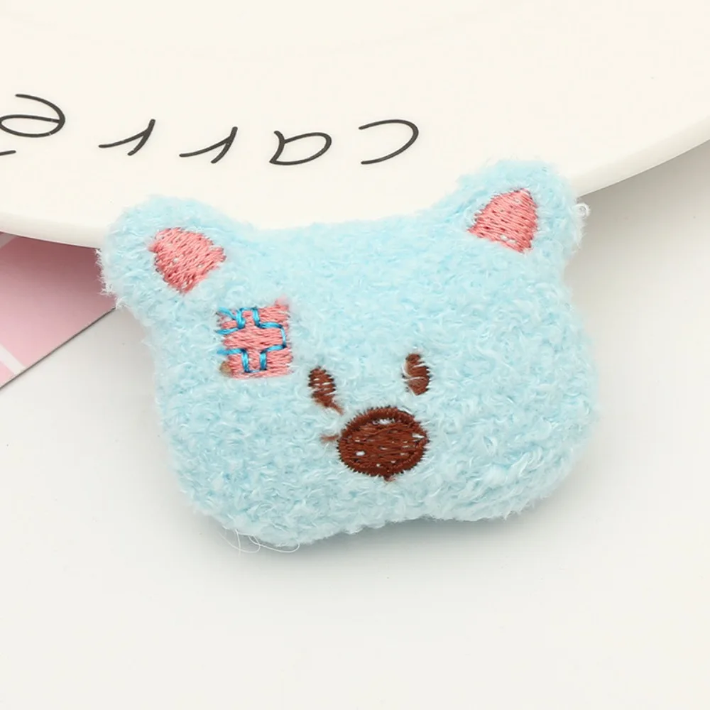 دلاية دمية دب وثعلب كرتونية قطيفة ، ألعاب قطيفة لطيفة ، إكسسوارات ملابس خياطة ذاتية الصنع ، بروش ديكور منزلي ، هدايا