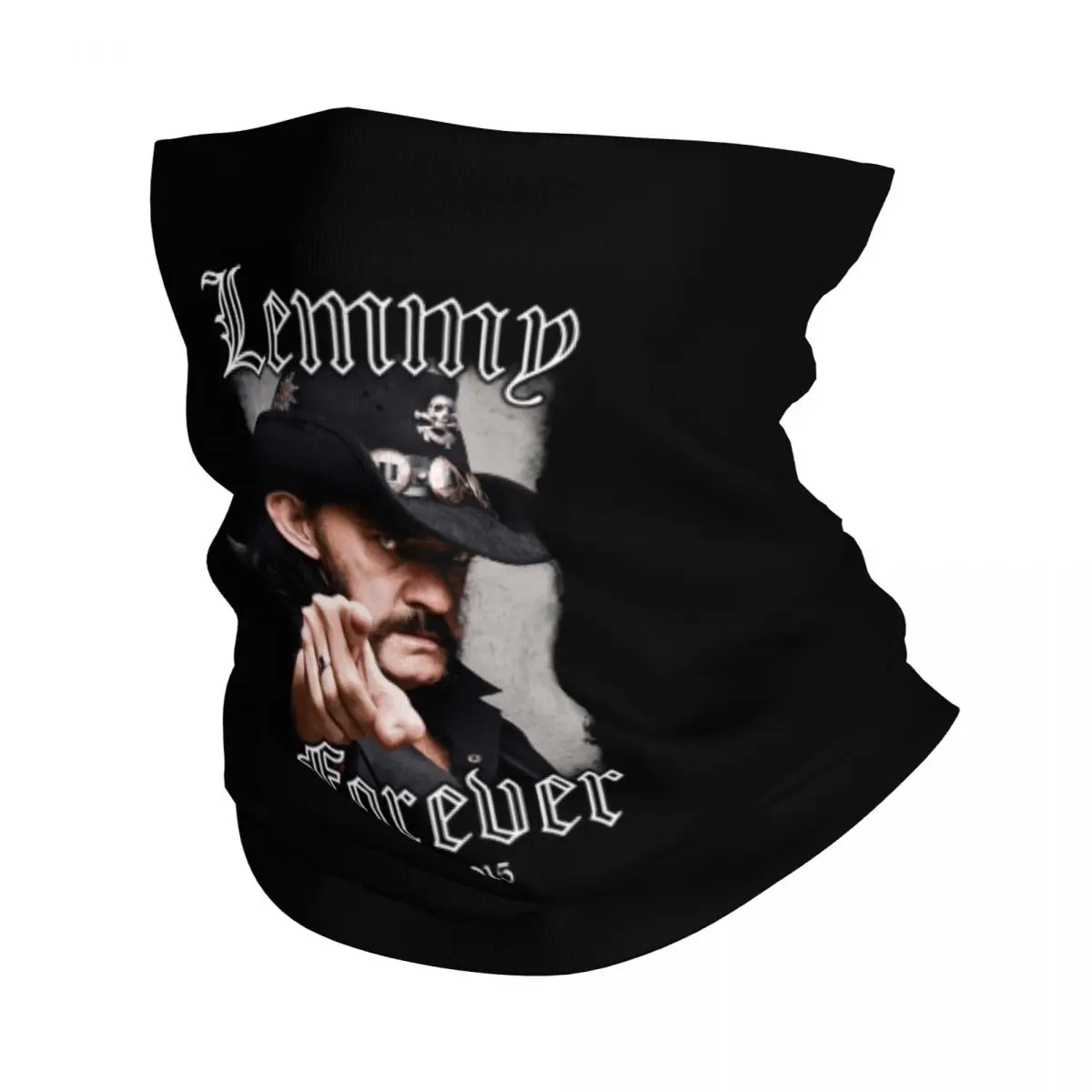 Custom Rock Star Lemmys Neck Gaiter Women Men UV Protection Winter Bandana Scarf for Ski