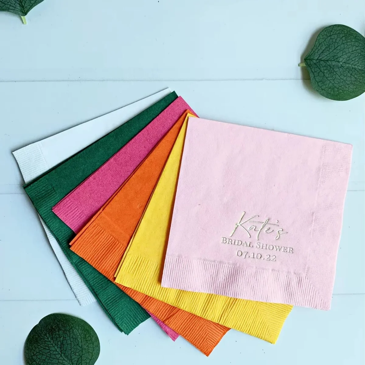 

Personalized Wedding Toast Cocktail Napkins