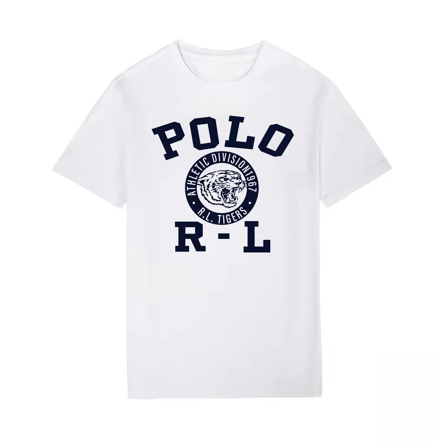2026 Fashion Brand Tiger Head Print Men's Short-sleeved T-shirt Summer Casual Comfortable Versatile Top Daily Commute T-shirt