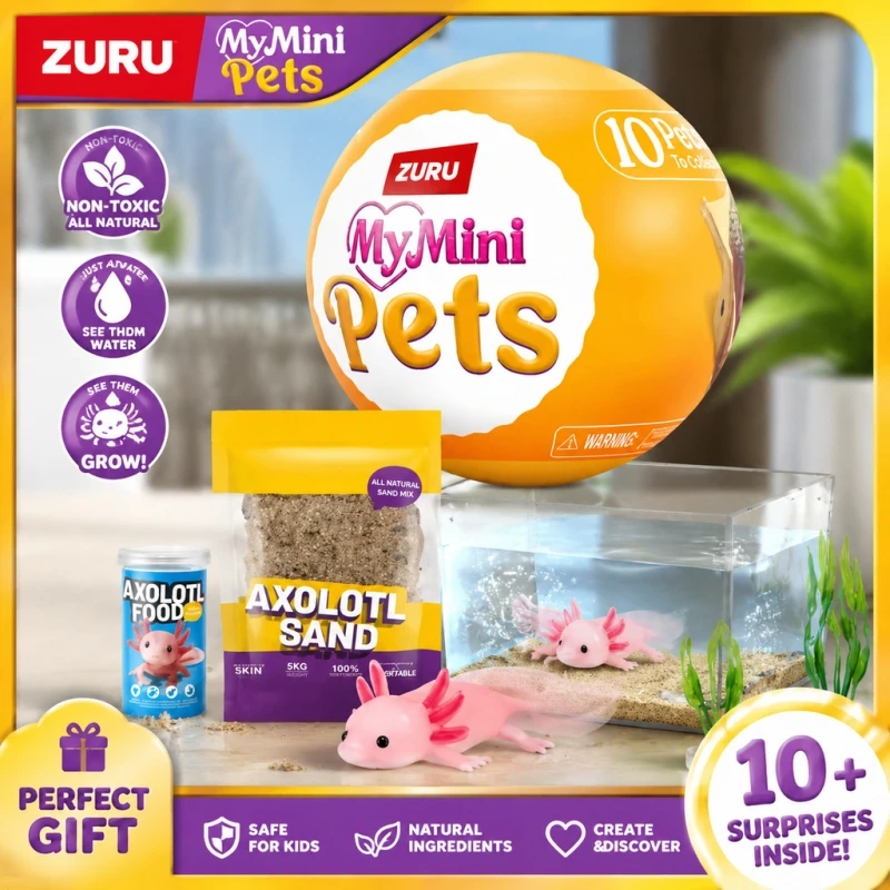 Original ZURU My Mini Pets Überraschungsbox Miniatur-Haustier Überraschungskugel Anime-Figur Haustierladen-Display Mystery Box Modell Ornament Geschenk