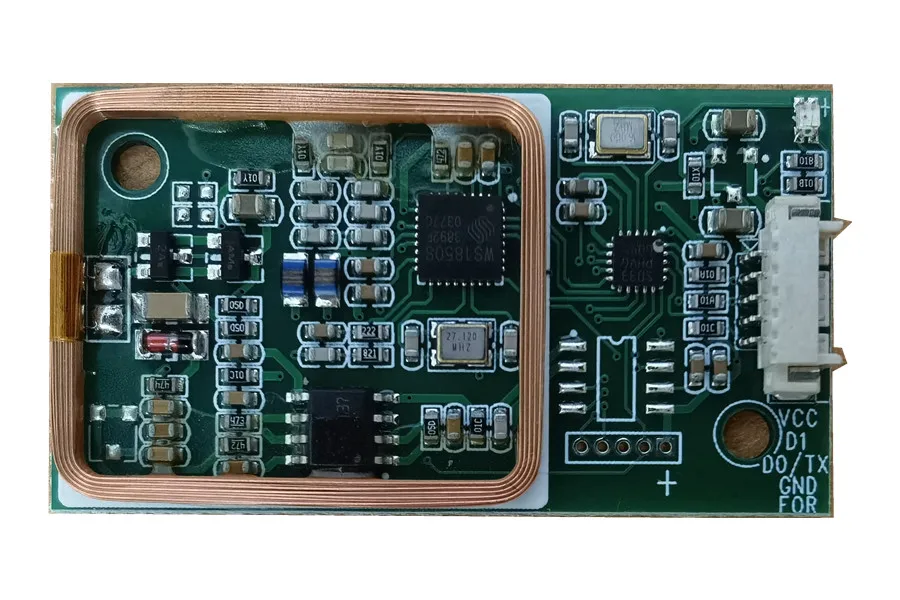 

7941D двухчастотный кардридер, модуль считывания карт RFID, модуль считывания карт ICID Wigan WG2634, последовательный порт UART