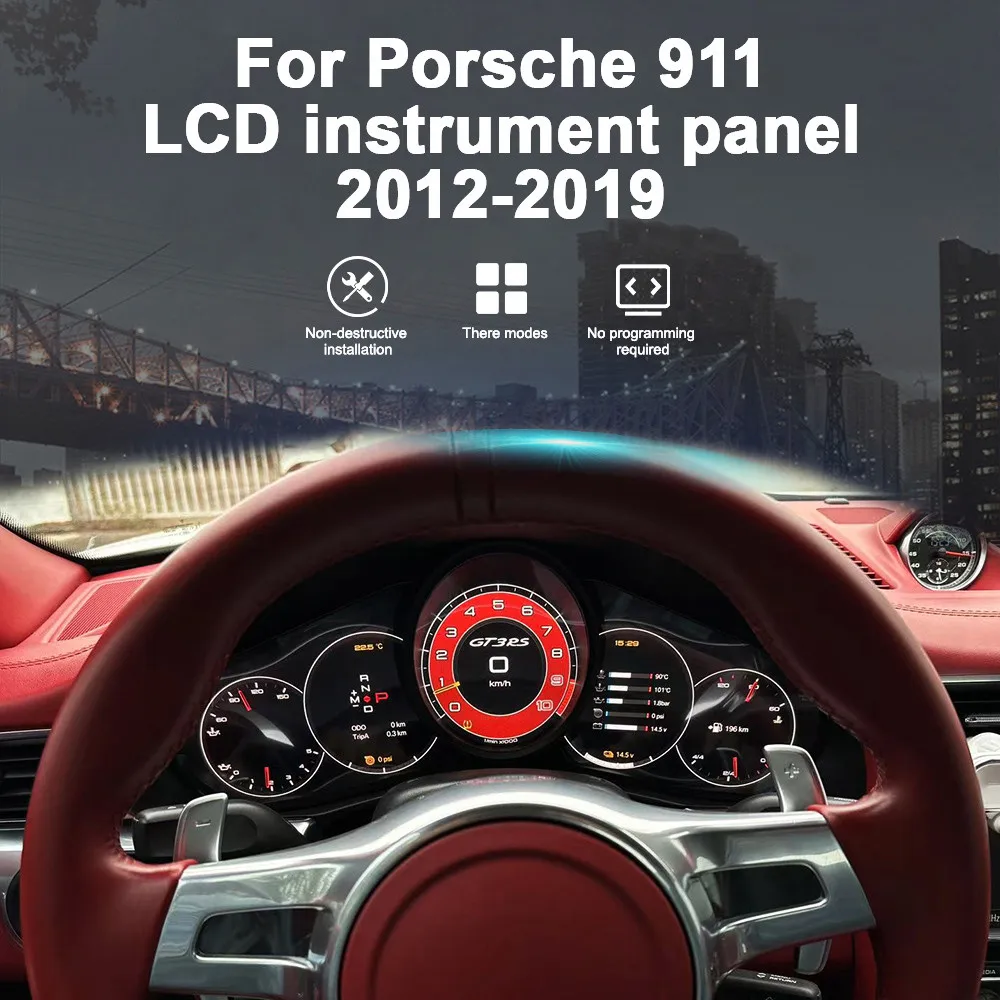 

12.3 Inch Digital Cluster Odometer Screen For Porsche Panamera 2012-2019 Virtual Cockpit Speed Meter Car Dashboard Instrument BT