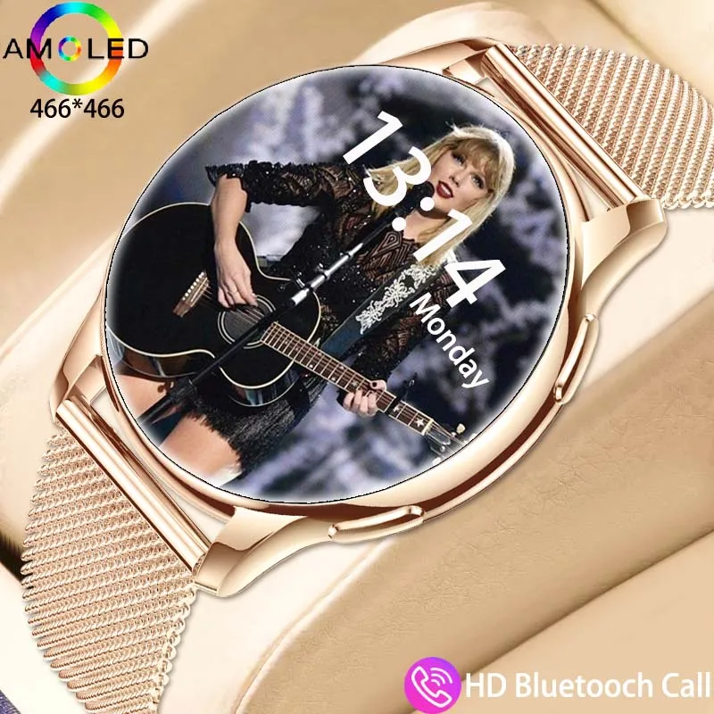 2024 New Women's Smartwatch 1.32 inch 466*466 HD AMOLED Screen Bluetooch Call IP68 Waterproof Women's Smartwatch For Android IOS