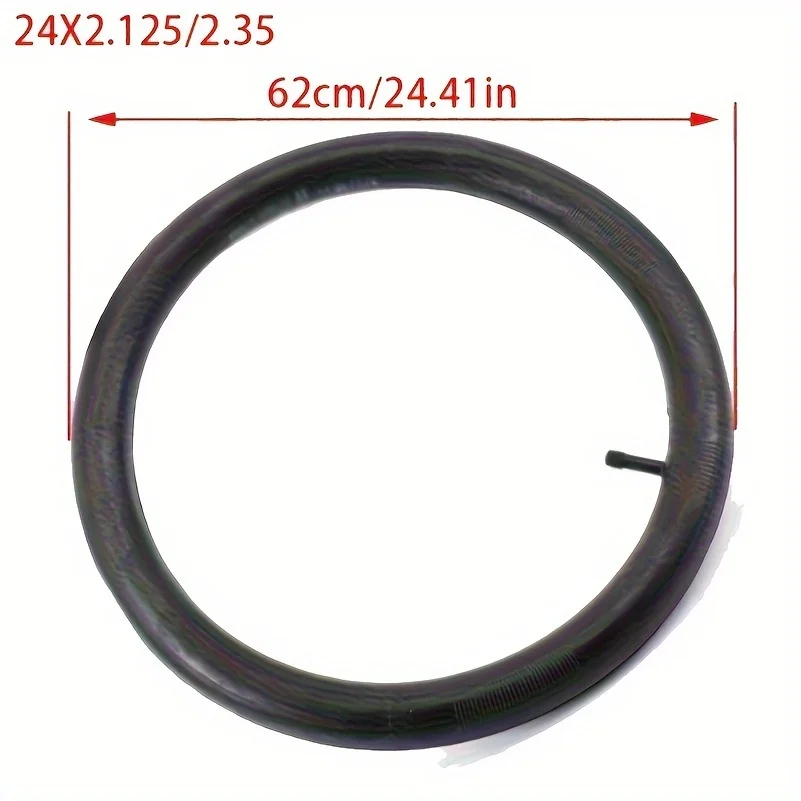 24X1 3/8 inner tube straight mouth for electric bicycles, mountain bikes, tire inner tubes
