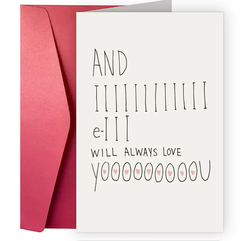 1 pc Valentine's Day Cards For Every Person In Your Life,A Fun And Creative Holiday Greeting Card Sweet Funny Card For Valentine