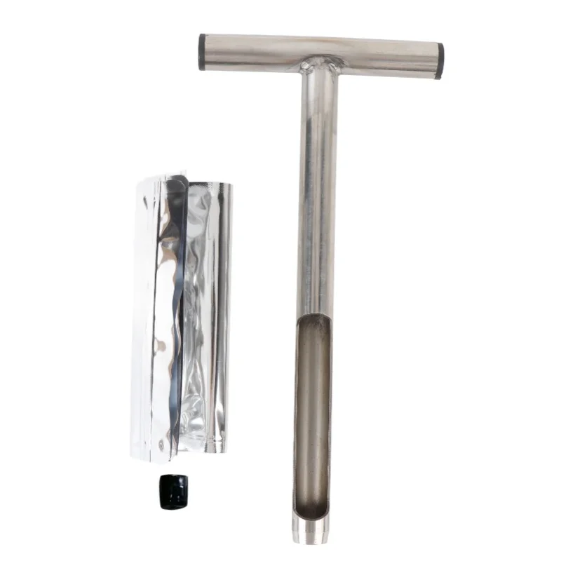 12in Soil Sampler Stainless Steel T Handle Long Durability Portable Soil Sample Probe For Garden Lawn Farm