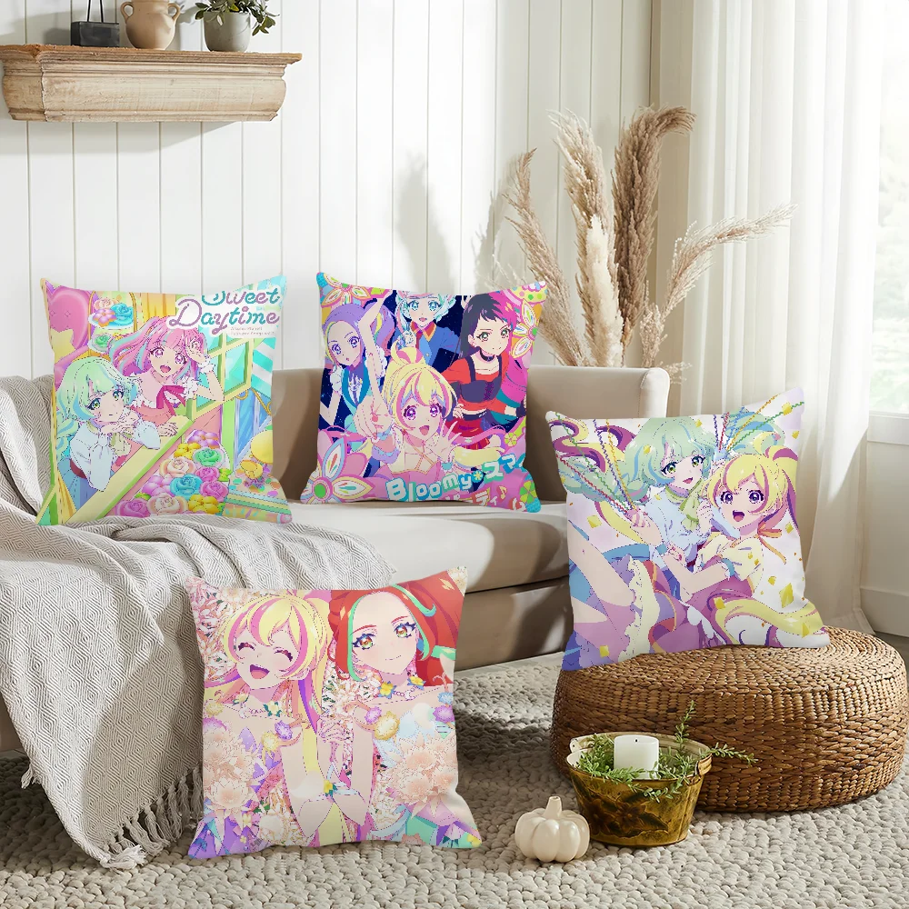 

Anime Aikatsu Planet! Pillow Case Home Decoration Cushion Cover Suitable For Office Sofa Bedroom Car