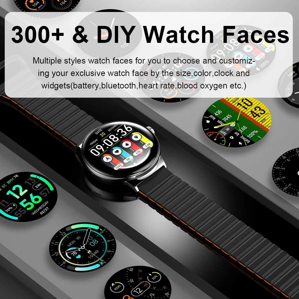 ساعة ذكية KAIMORUI-Pocket للرجال والنساء ، مكالمة بلوتوث ، معدل ضربات القلب ، جهاز مراقبة الصحة ، جهاز تعقب ، 2 في 1 ، LA99 ،