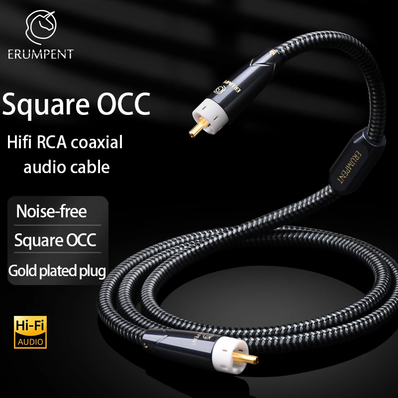 HiFi Digital Audio Coaxial Cable High Quality RCA to RCA Male SPDIF Stereo Connector Cable for HiFi Subwoofer Amplifier TV