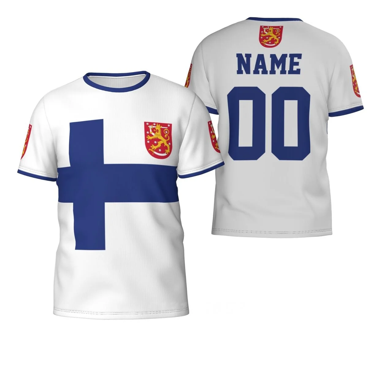 Custom Name Anzahl Finnland Land Flagge T-shirts Kleidung T shirt Männer Frauen Tees Tops Für Fußball Fußball Fans Geschenk UNS größe