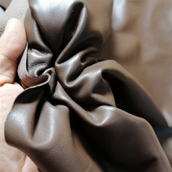 0.4/0.65mm Dark Brown Sheepskin.First Layer Leather.Real Leather Fabric.Handmade DIY For Clothes. leather Skirt. Whole Sheepskin