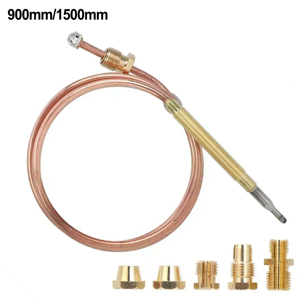 900/1500mm Gas Thermocouple Kit Universal Fireplace Gas Stove Replacement Temperature Controller Probe Gas Appliances