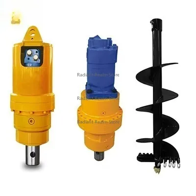 

5700W Hydraulic Earth Auger Drive Excavator Attachment Motor and Gearbox Core Components Ground Hole Drill for Sale