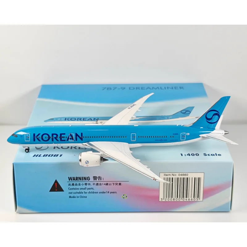فينيكس 1/400 مقياس الهواء الكوري B787-9 HL8081 نموذج طائرة مصنوع من خليط معدني قابل للجمع عنصر ديكور #1