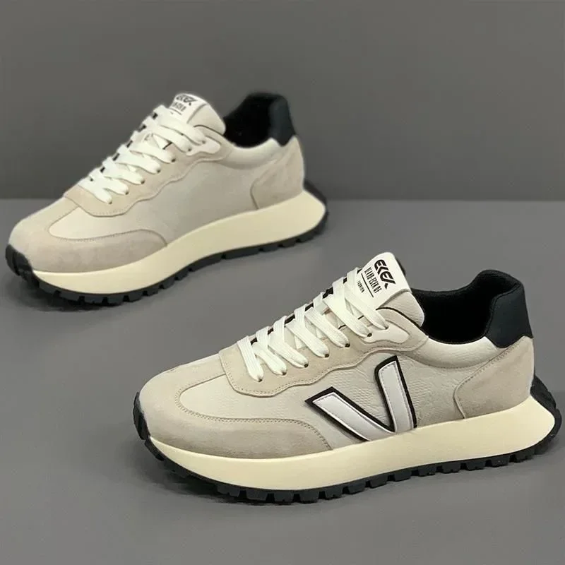 

Luxury men's popular selling genuine leather sports balance fashion shoes