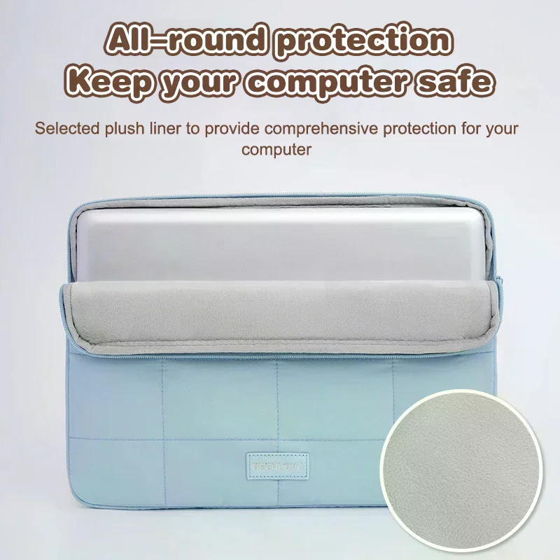 

Simple Waterproof Laptop Sleeve Bag Soft Laptop Cover Travel Laptop Case Portable Computer Carrying Case 14/15.6 Inch