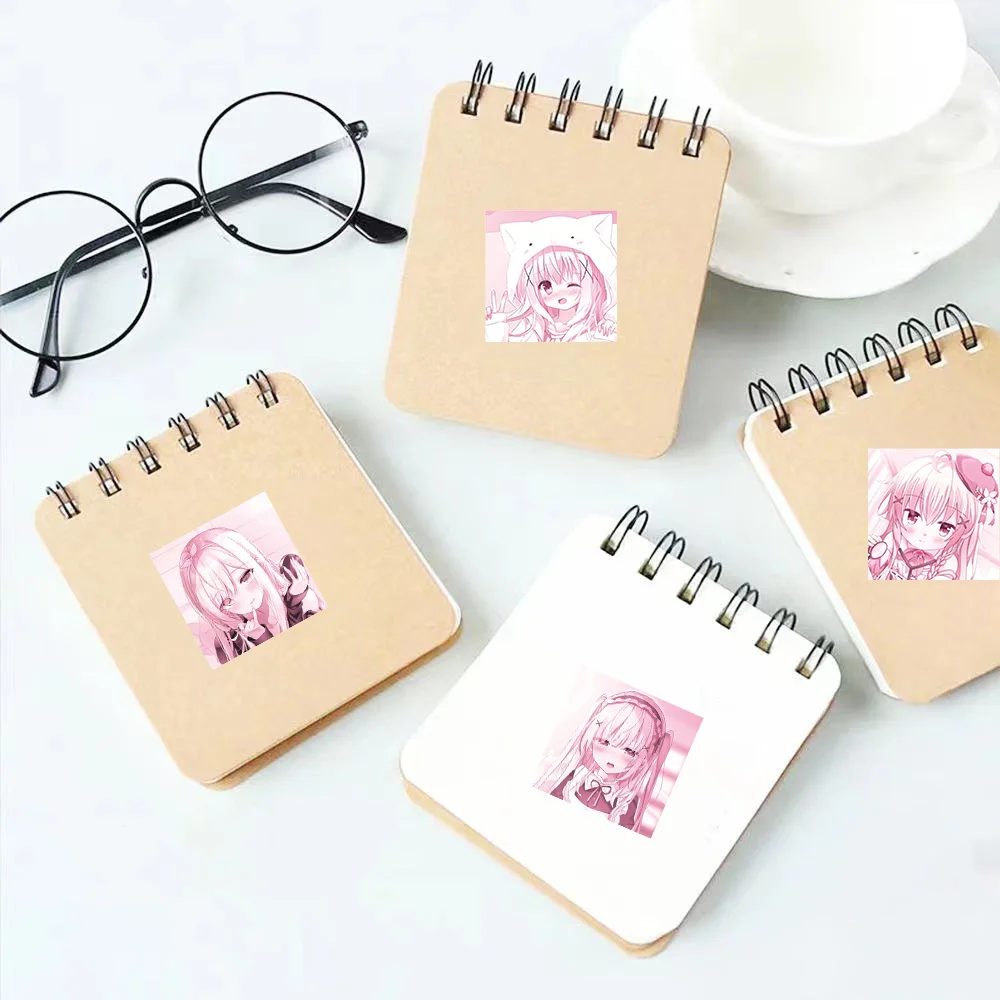 62/124 قطعة أنيمي الوردي لطيف فتاة الصورة الرمزية ملصق الهاتف المحمول كتاب صور إطار زهرية كوب ماء سجل القصاصات ملصقات صناعة يدوية