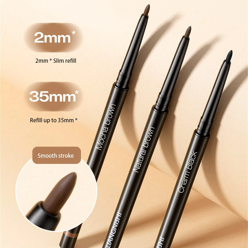 1/2/3Pcs Blijvende Hold Eyeliner Niet Gemakkelijk Te Flauw Zijderupsen Liggende Pen Geschikt Voor Beginners Make-Up Eyeliner