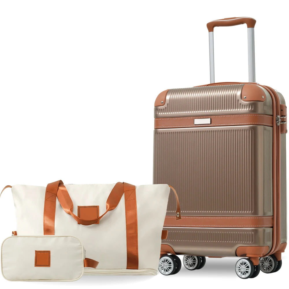 

Hardshell Luggage Set 3-Piece, 20 Inch Carry-On Suitcase with Spinner Wheels TSA Lock, Lightweight Durable ABS for Travel
